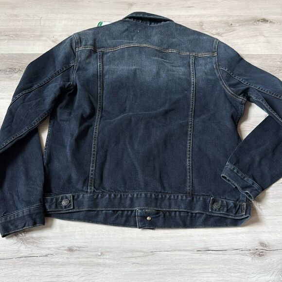 VIGOSS Men's Lightweight Denim Trucker Jacket navy size L Stitxh Fix NWT - Picture 6 of 6